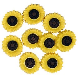 Decorative Buttons - Sunflowers